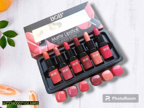  ladies 6 in 1Matte lipstick set 