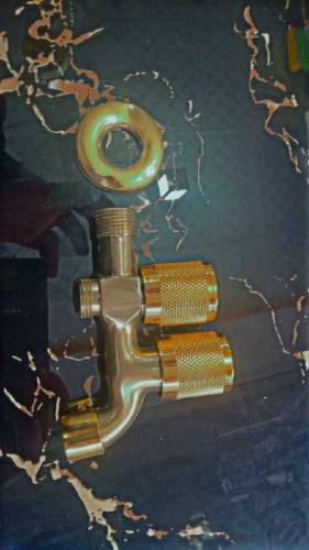 Golden doubal bibicok on/oof full brass body