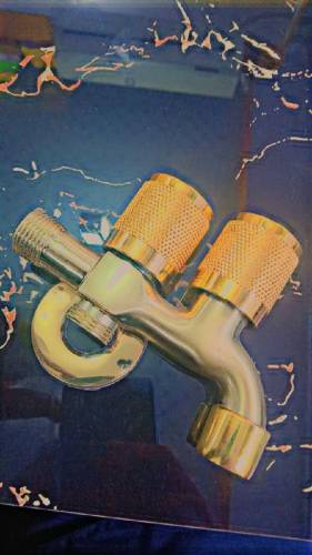 Golden doubal bibicok on/oof full brass body