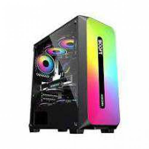 Gaming PC with RGB keyboard mouse and keyboard mouse pad, HD webcam