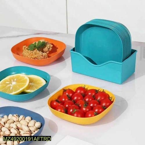 square snack plate pack of 5