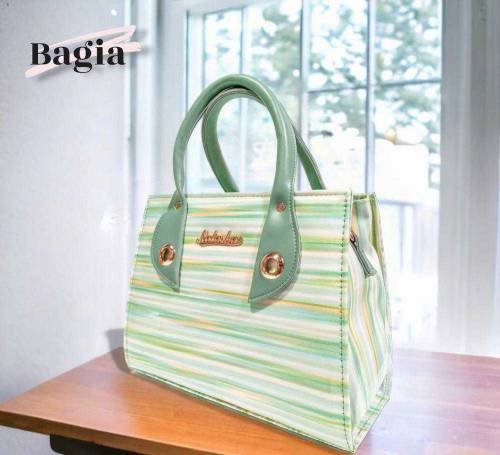 women's patent leather printed top handle hand bags 