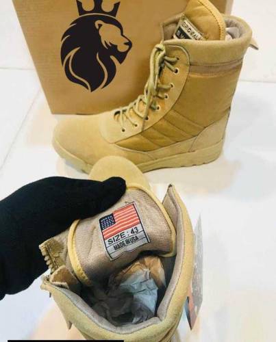 Mens Army boots made in UK