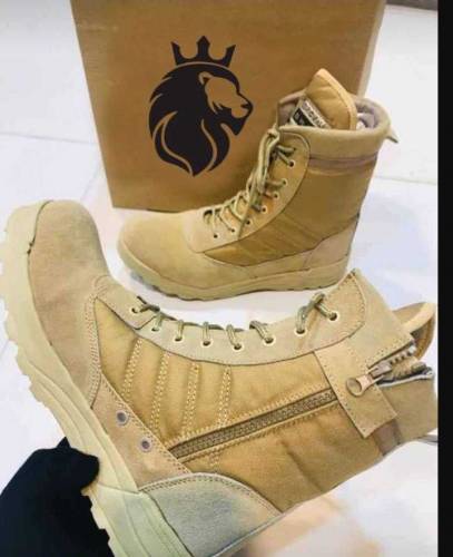 Mens Army boots made in UK