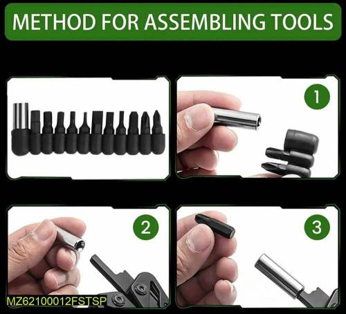 12 in 1 Multi-Function Foldind Portabale Stainless Steel Tools