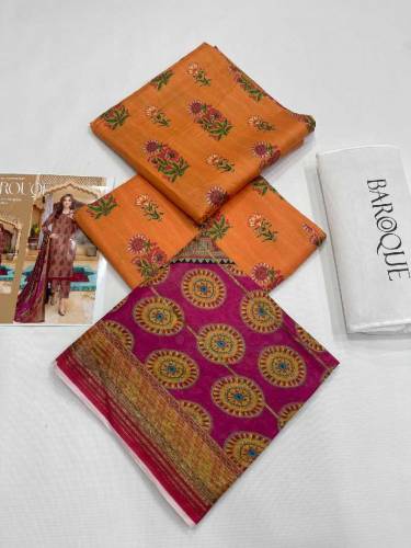 BAROQUE DIGITAL PRINT LAWN ALLOVER 3 PCS 2024