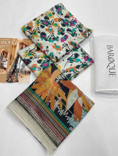 BAROQUE DIGITAL PRINT LAWN ALLOVER 3 PCS 2024