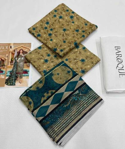 BAROQUE DIGITAL PRINT LAWN ALLOVER 3 PCS 2024