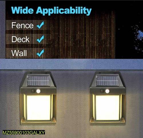 Solar motion sensor outdoor wall light 