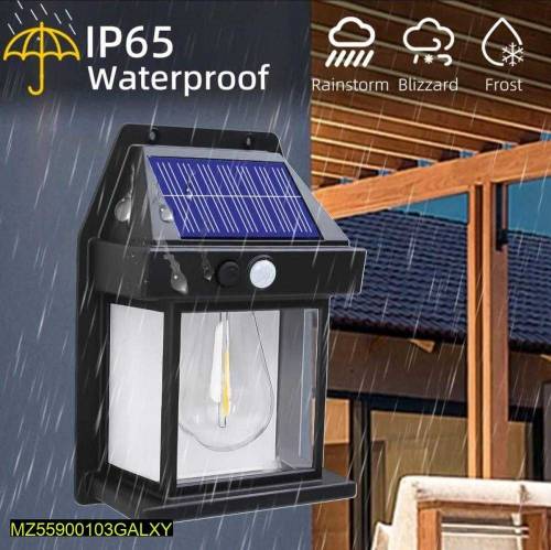Solar motion sensor outdoor wall light 