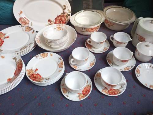 Marble  dinner set / Marble set from France/ Marble set for 8 person