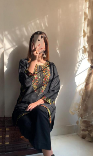 2pcs stitched lilen suits