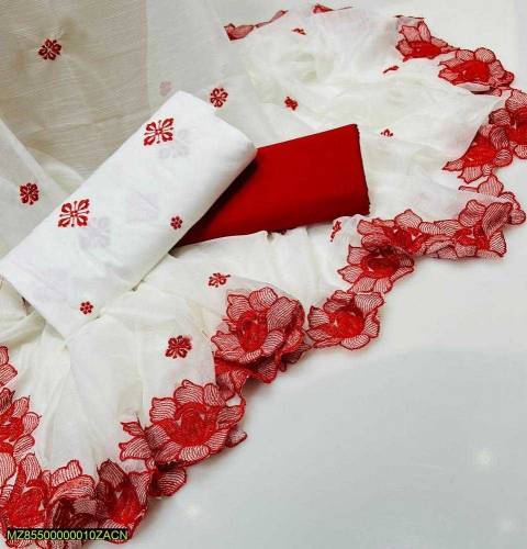 ladies unstitched Embroidered suits