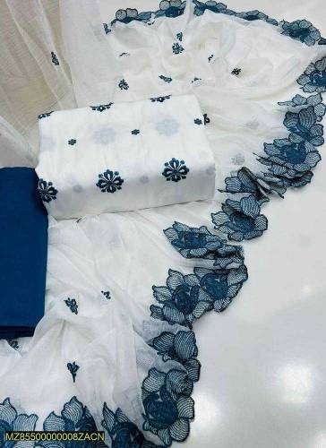 ladies unstitched Embroidered suits