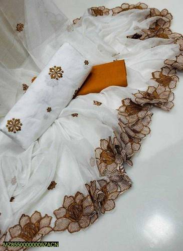 ladies unstitched Embroidered suits