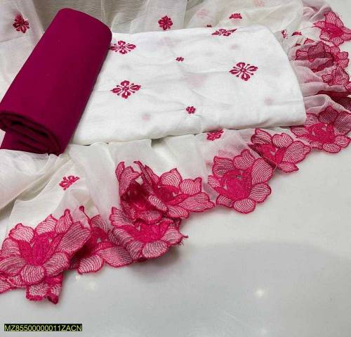 ladies unstitched Embroidered suits
