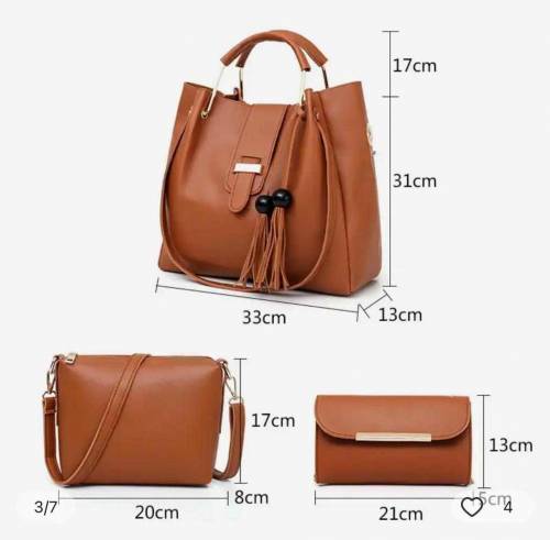 3 Pcs Stylish Bag Sets for Girls