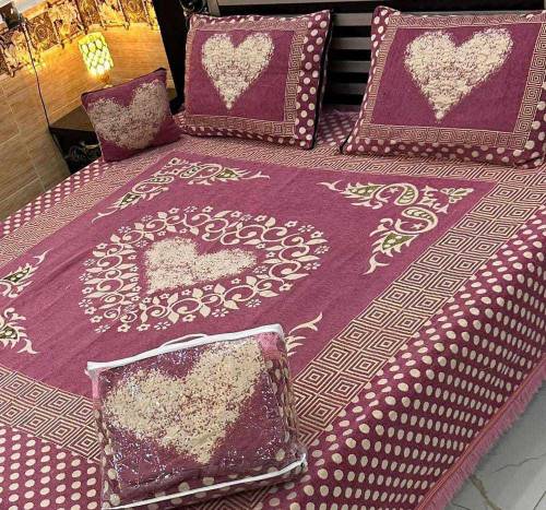 4 PC velvet bedsheets cash on delivery free shipping 