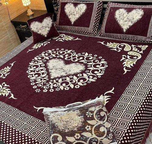 4 PC velvet bedsheets cash on delivery free shipping 