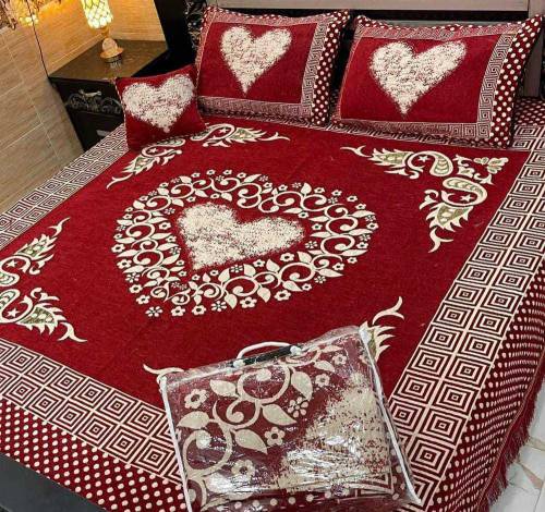 4 PC velvet bedsheets cash on delivery free shipping 