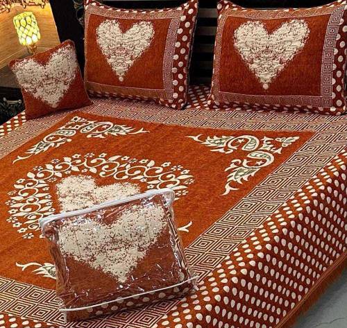 4 PC velvet bedsheets cash on delivery free shipping 