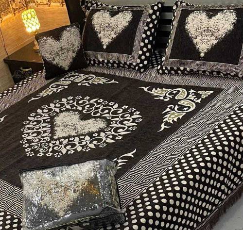 4 PC velvet bedsheets cash on delivery free shipping 