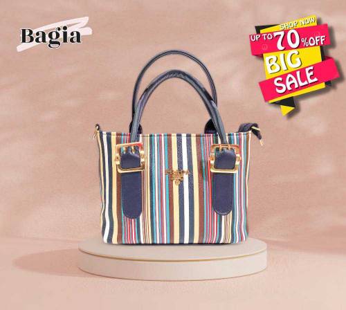 women's pu leather printed handbag 
