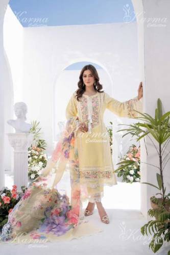 karma branded lawn dresss 