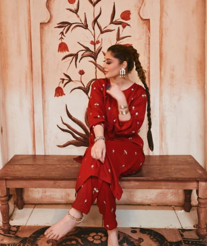 2pc stitched Embroidery suit