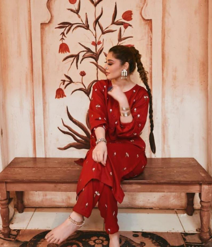 2pc stitched Embroidery suit
