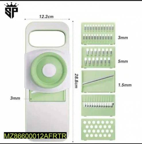5 in 1 stainless steel fruit and vegetables cutter 