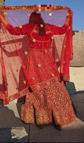 Bridal velvet dress