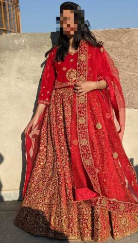 Bridal velvet dress