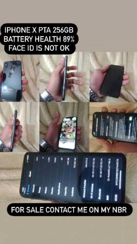 iphone X 256gb PTA approved 