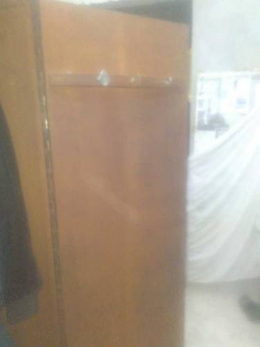 heavy wooden wardrobe