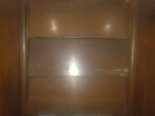 heavy wooden wardrobe