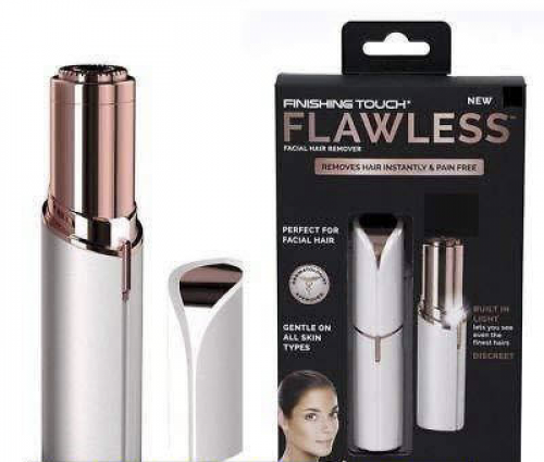 •  Removes Hair Instantly•  Pain Free•  The Finishing Touch Flawless 