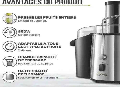 Twinzee Juicer Juice Extractor 850W free delivery 