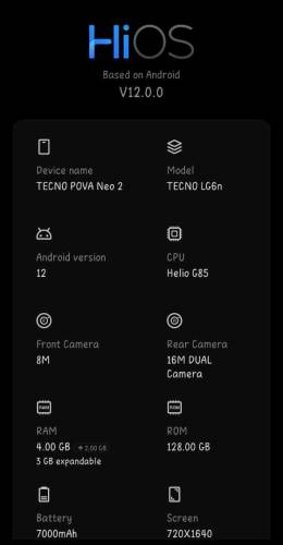 TECNO pova NEO 2 for sale 