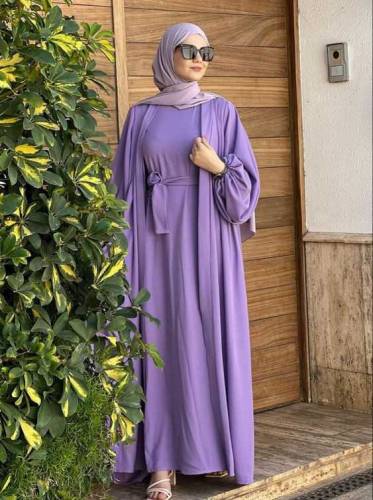 Puff Sleeves Abaya High Quality For High Personality 