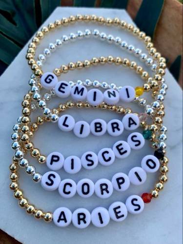 cute korean customize beaded bracelets 