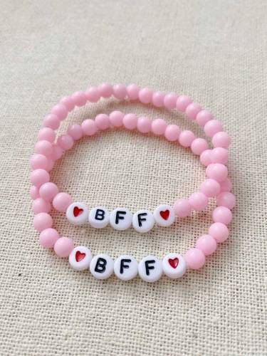 cute korean customize beaded bracelets 