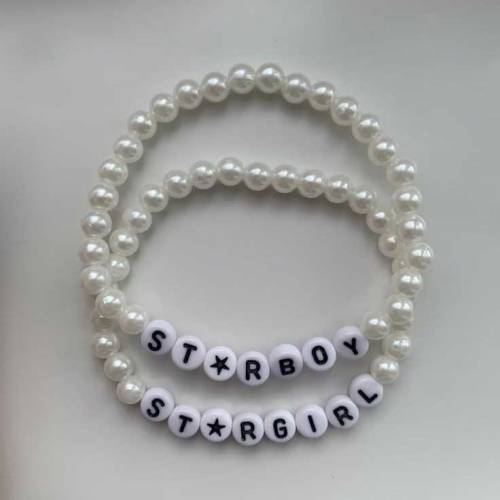 cute korean customize beaded bracelets 