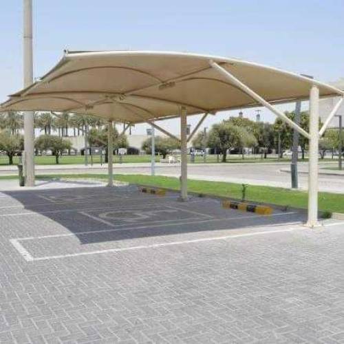 PVC tensile fabric car parking shades 