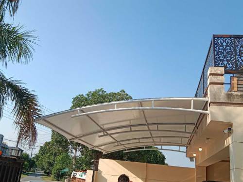 PVC tensile fabric car parking shades 
