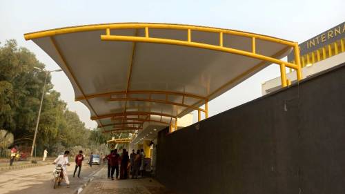 PVC tensile fabric car parking shades 