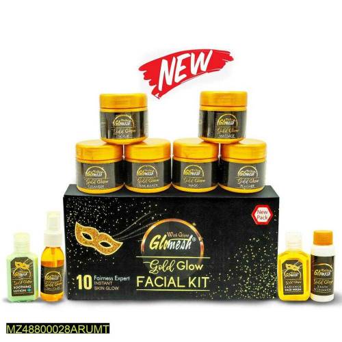 10 in gold facial kit 