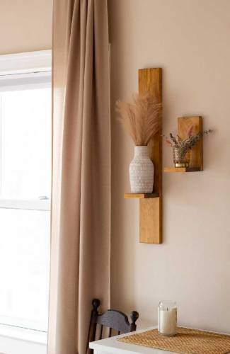 Set Of 2 Wall Hanging Sconces Plant shelf