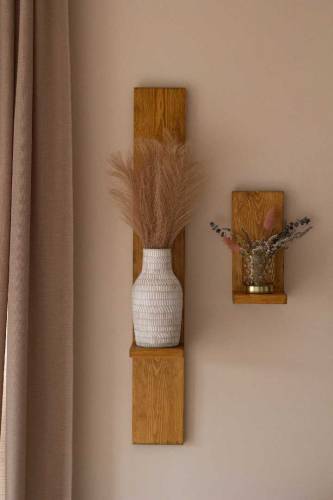 Set Of 2 Wall Hanging Sconces Plant shelf