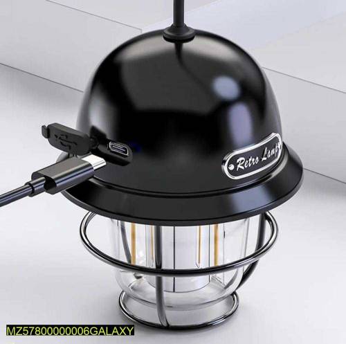 LED Camping lantern 200lm rechargeable light yellow 